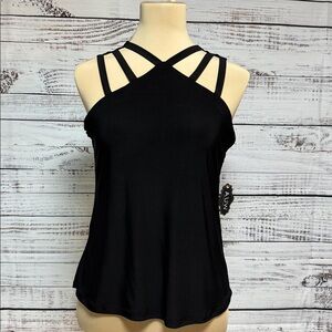 NWT Black Strappy Tank Top